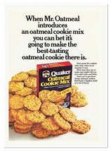 Quaker Best-Tasting Oatmeal Cookie Mix Vintage 1976 Full-Page Magazine Ad - $9.70