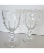 Set of 2 Libbey Gibraltar DURATUFF Crystal Clear iced Tea Clear Wine Gla... - $30.00
