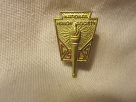 Vintage CSLS National Honor Society gold Torch Pin: Balfour w/ B JP on back - £9.41 GBP