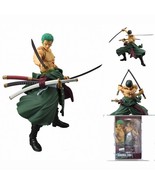 One Piece Anime Roronoa Zoro Action Figure All Joints Movable Model Gift - $37.99