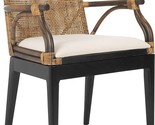 Safavieh Home Gianni Rattan Tropical Woven Arm Chair, Brown/Black - $361.99