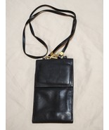Vintage Rolf&#39;s Black Macro Bag Crossbody Organizer Cowhide Leather Walle... - $734.85 MXN