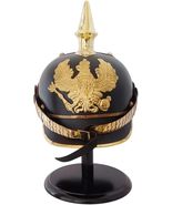 German Military Pickelhaube Helmet | WWI &amp; WWII Helmets Replica. Black - $99.99