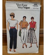 Vintage 1985 Very Easy Very Vogue #9303 Womens Skirt-Flared &amp; Pants sz 1... - $33.68 CAD