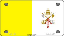 Vatican City Country Flag Novelty Mini Metal License Plate Tag - £11.88 GBP