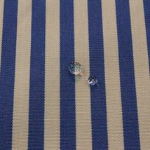 Ballard Design Sunbrella Robins Stripe Azure Blue Outdoor Fabric 1.75 Yards 54&quot;W - £22.64 GBP