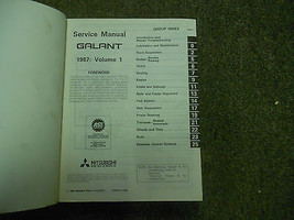 1987 MITSUBISHI Galant Service Repair Shop Manual Volume 1 Engine Chassi... - $20.22