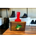 50’s Kitschy Wood Microlite Bristles Shoe Brush Mexican Poncho Head Hold... - $24.19