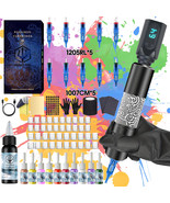 Tattoo Pen Machine Kit Poseidon Complete Wireless with 10Pcs Needles ,Ta... - $41.70