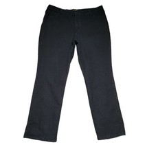 Lee Classic Fit Straight Leg Women&#39;s Size 18 Medium Black 5 Pocket Jeans - $17.97