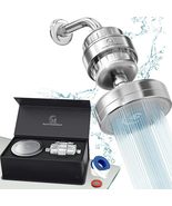 AquaHomeGroup Luxury Filtered Shower Head Set 20+3 Stage Shower Filter f... - £37.34 GBP