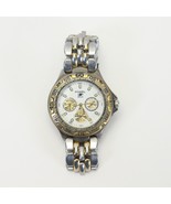 Fossil Blue BQ-8774 Men&#39;s 43mm Quartz Watch Two Tone White Dial Multi Fu... - $12.73