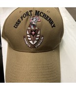 USS FORT MCHENRY The Corps US BEIGE Baseball Cap One Size - £17.37 GBP