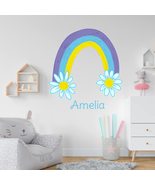 Floral Rainbow Boho Wall Stickers for Girl Room - Large Rainbow Sticker ... - £77.58 GBP