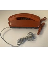 Vintage Western Electric Bell Burnt Orange Trimline Push-Button Phone Telephone - $28.22