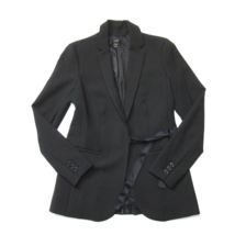 NWT J.Crew Petite Tie-Front Blazer in Black Four Season Stretch Jacket 2P - £79.32 GBP