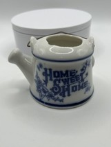 Vintage &quot; HOME SWEET HOME miniature  tea pot SEE ALL SO CUTE - $12.19