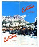 Cortina Dolomites Italy Brochure &amp; Winter Season 1963 Trail Maps &amp; Infor... - $39.56