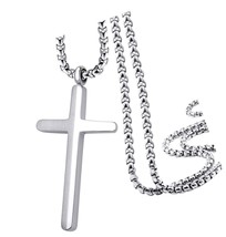 Jewelry Stainless Steel Cross Necklace for Men and Boys, - $58.79