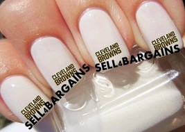 Last 1》20 Cleveland Browns Promo Salon Quality Nail Art Decals  - $165.72 MXN