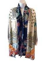 NWT Johnny Was 100% Silk Kimono Sz XL Gorgeous - £190.56 GBP