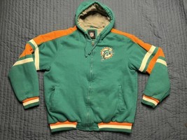 NFL Miami Dolphins Tailgate Transition Full Zip Hooded Jacket Adult Large Aqua - $29.70