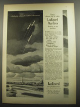 1952 Lockheed Starfire F-94C Jet Ad - Leadership demands constant achievement - £14.50 GBP