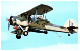 Fairey Swordfish TSR 11 Royal Naval Historic Flight Airplane Postcard - £6.17 GBP