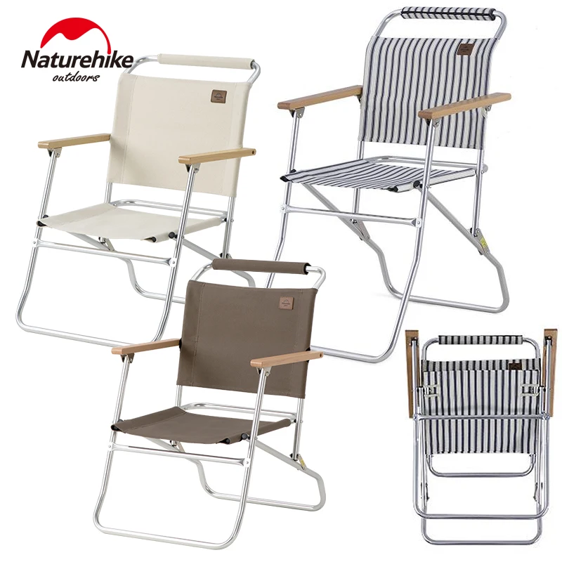 Naturehike Folding Beach Chair Leisure Longue Armchair Backrest Seat for Camping - £160.43 GBP+