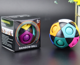 Decompression Soccer Rainbow Ball Magic Cube 12-hole Intellectual Toys Decompres - £9.20 GBP