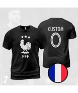 France Custom Name Champions 3 Stars FIFA World Cup 2022 Black T-Shirt  - $41.01 CAD+