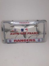 Texas Rangers Mlb Baseball Chrome Auto Car License Plate Frame - £15.81 GBP