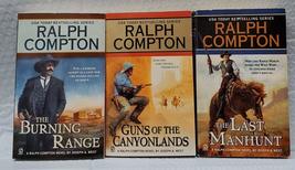 Ralph Compton Novels by Joseph A. West: 3 book set: The Burning Range, Guns of t - £18.79 GBP