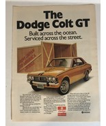 1973 Dodge Colt GT Vintage Print Ad Advertisement pa12 - $7.91