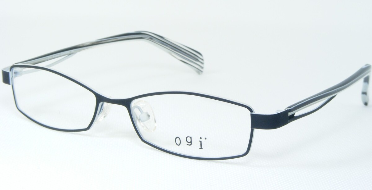 OGI Mod. 9055 728 Negro Mate/Blanco Gafas Marco 50-16-140mm Alemania - $56.47