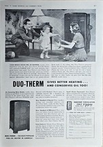 1941 DUO-THERM Oil Heating Appliances Army Navy Air Force Vintage Print ... - $12.86