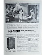 1941 DUO-THERM Oil Heating Appliances Army Navy Air Force Vintage Print ... - €10,96 EUR