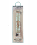 XO poppy Beaded Watch Band For Apple Watch Series 1 to 8 Fits 38MM 40MM ... - £13.41 GBP