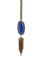 Kendra Scott Rayne Blue Stone Pendant Tassel Necklace - $46.68 CAD