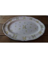 Vintage Handpainted LONGCHAMP Flower Pattern Serving Platter Tray 16.75&quot;... - £54.91 GBP