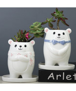 Ceramic Cartoon Flowerpot, Cute Flowerpot Gardening Pot, Home Decor - £21.38 GBP