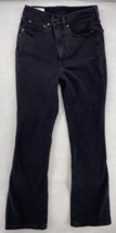 Gap  Flare High Rise Jeans Womens Size 28 / 6T Tall Dark Wash Black Denim - £15.07 GBP