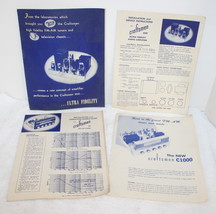 Vintage Craftsmen 500 Audio Amplifier &amp; Model 10 FM/AM Tuner Manuals &amp; S... - £31.96 GBP