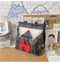 Japanese Girls JK Uniform Bags Lolita Style Bow Female Messenger Bag College Sty - £20.48 GBP