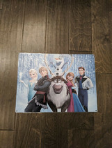 16&quot; Disney FROZEN Anna Elsa  3d cutout retro USA STEEL plate display ad ... - $41.58