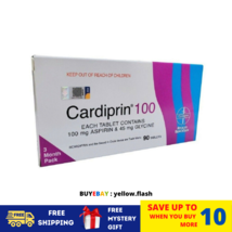 CARDIPRIN 100 (aspirin 100mg) Reduces Heart Attack &amp; Stroke 90 Tablets F... - $36.42