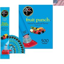 Powder Drink Stix, Fruit Punch 500 Count, Bulk Buy, Singles Stix, On the... - $143.73