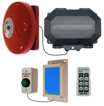 Wireless Commercial Warehouse Doorbell - H/D Push Button with Loud 85 dB Bell - £231.20 GBP