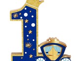 Prince Number 1 Wooden Sign Royal 1St Birthday Table Centerpiece Prince ... - $27.99