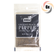 6x Bags Badia Ground Black Pepper Pimienta Negra Molida | .5oz | Gluten Free! - £12.37 GBP